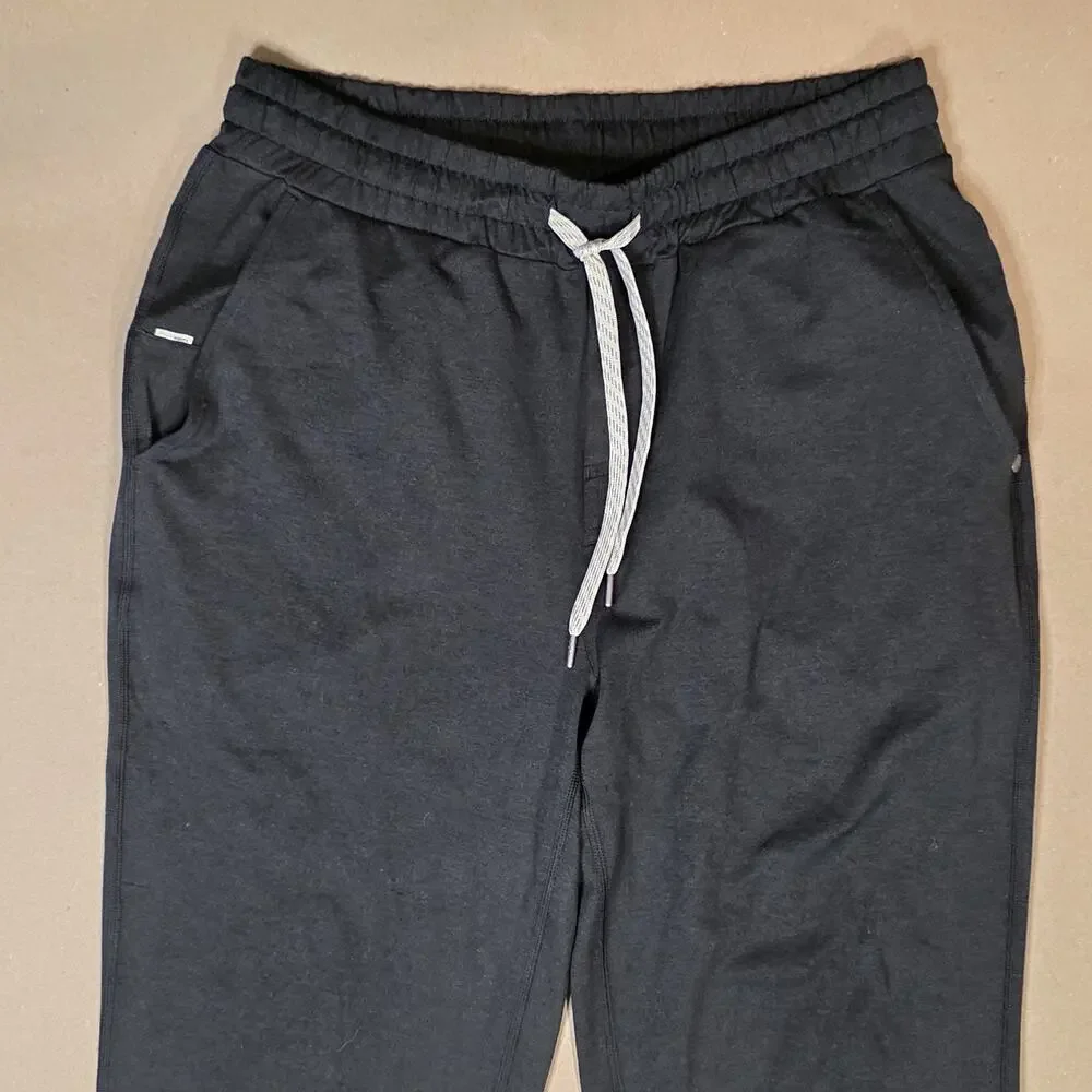 Vuori Ponto Performance Pants Mens Medium Black Lounge Sweatpants Stretch V418